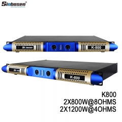 Professioneller digitaler Leistungsverstärker Sinbosen K-800 1U Klasse D 2-Kanal